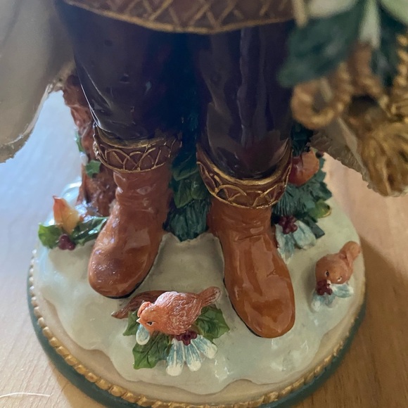 Rare Fitz and Floyd Clairmont Christmas Musical Santa Plays Deck The Halls 9.5” - Picture 11 of 17